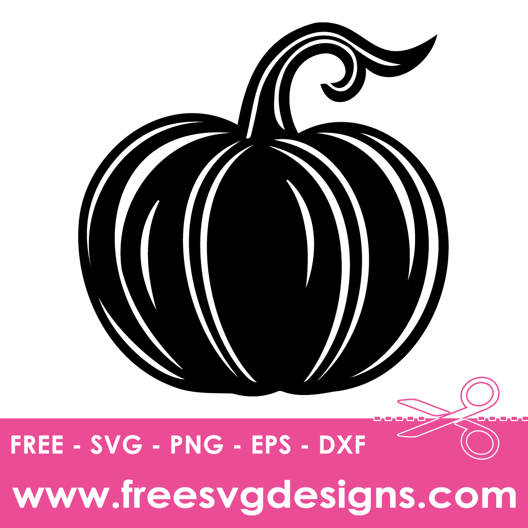 Fall Pumpkin Silhouette Free SVG Cut Files 2832