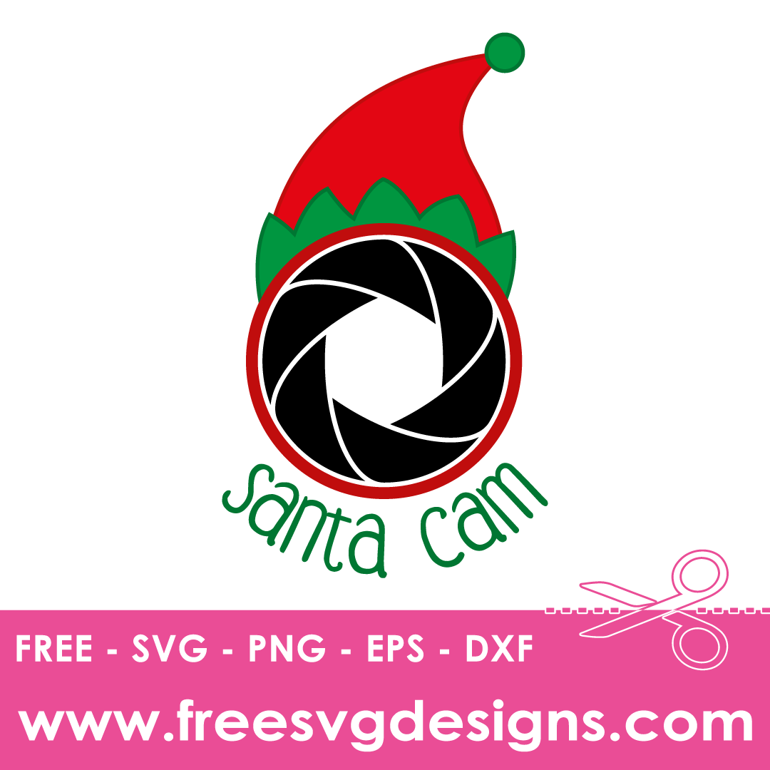 Christmas Elf Santa Cam Free SVG Cut Files 133