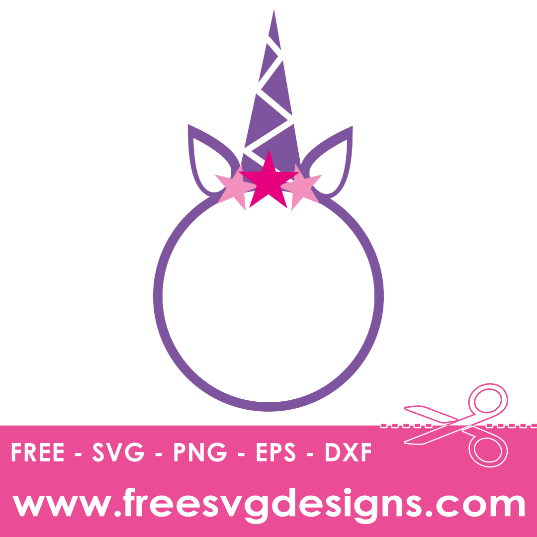 Unicorn Monogram Frame 413