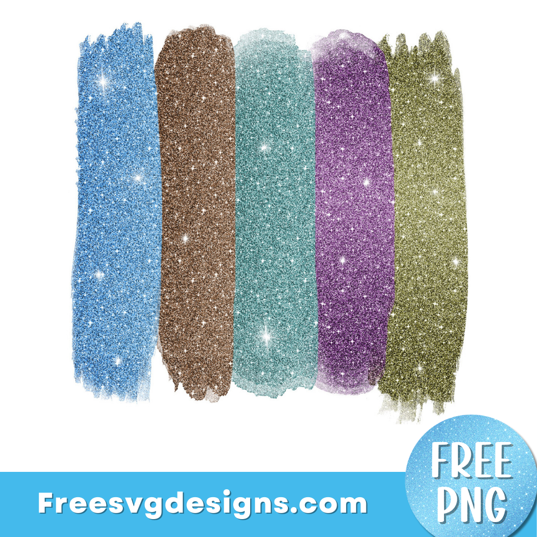 Glitter Brush Strokes Free Transparent PNG Image 2858