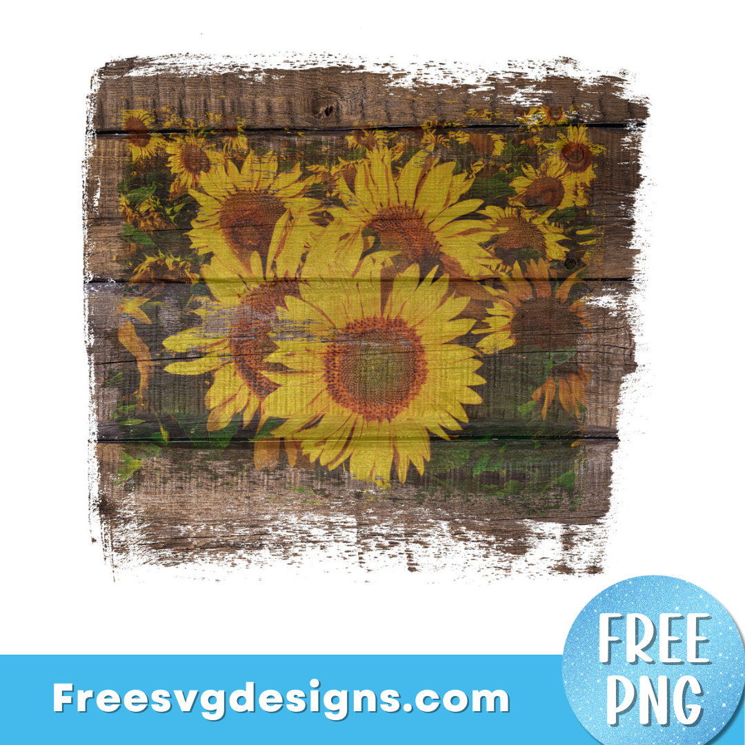 Sunflower Wood Texture Free Transparent PNG Background 2864