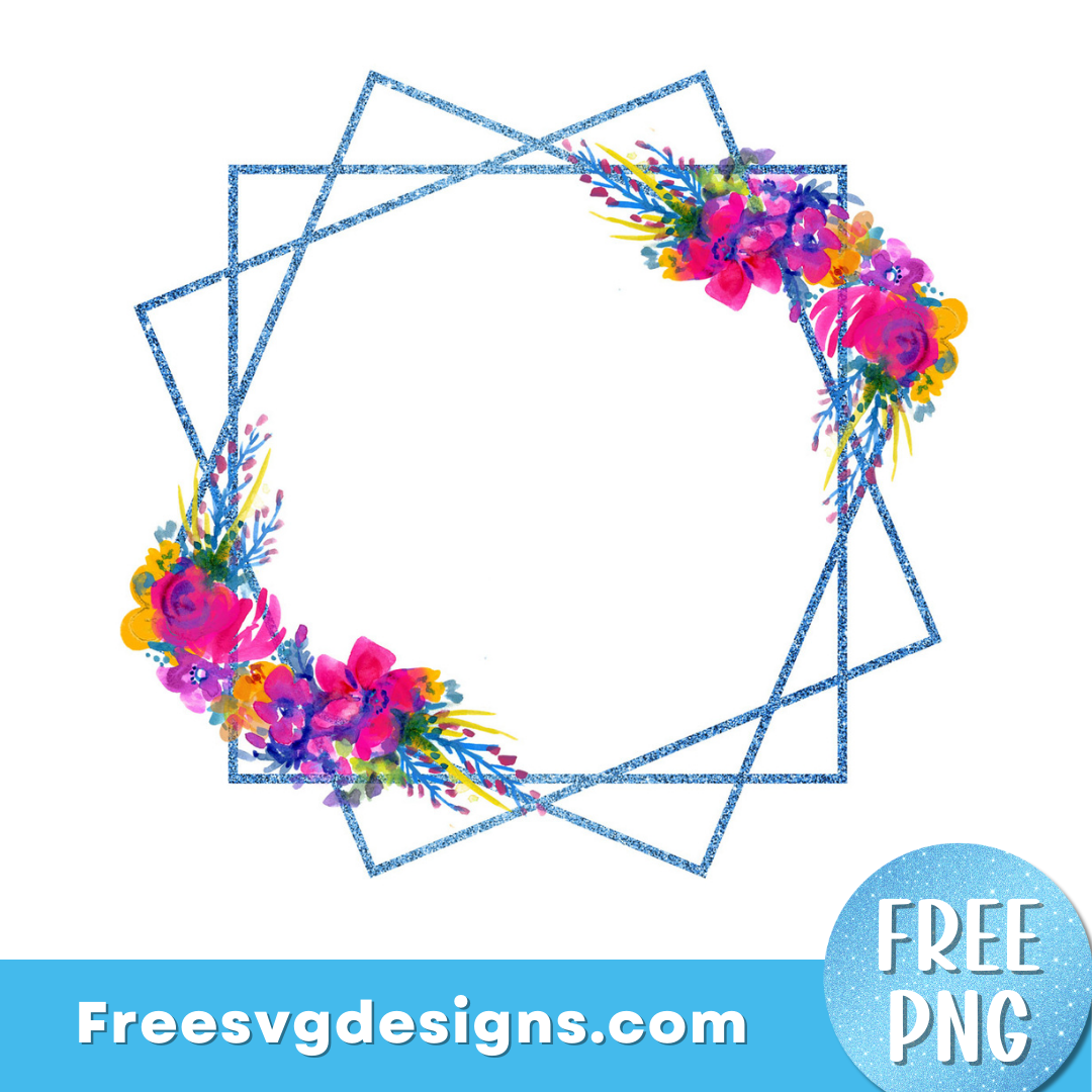 Floral Frame Free Transparent PNG 2882