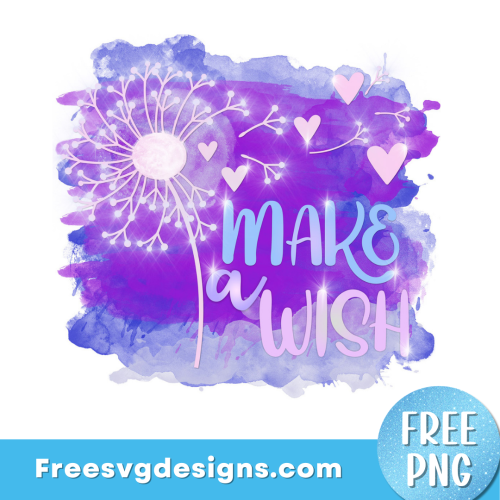 Make a wish quote PNG sublimation design