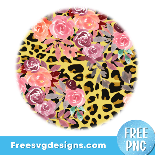 Flower Background PNG Sublimation Design