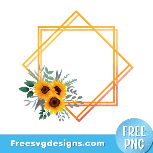 Flower Frame Free PNG Download