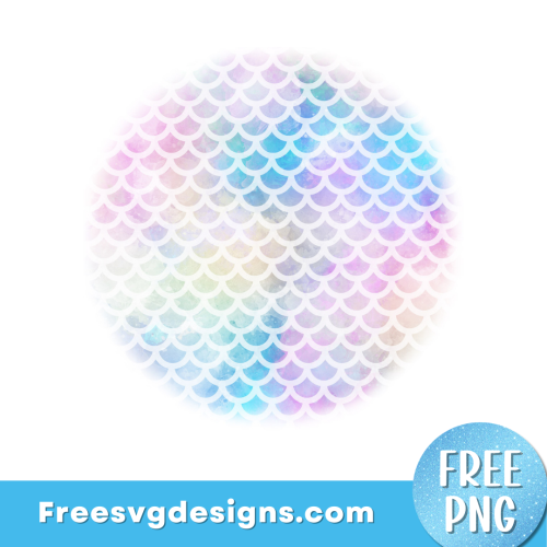 Mermaid Scales PNG Sublimation Design