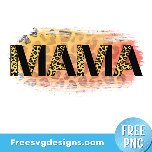 Leopard Print Mama PNG Sublimation Design