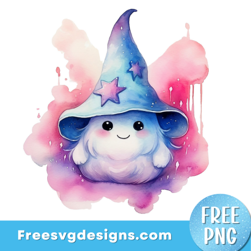 Kawaii Witch PNG Sublimation Design