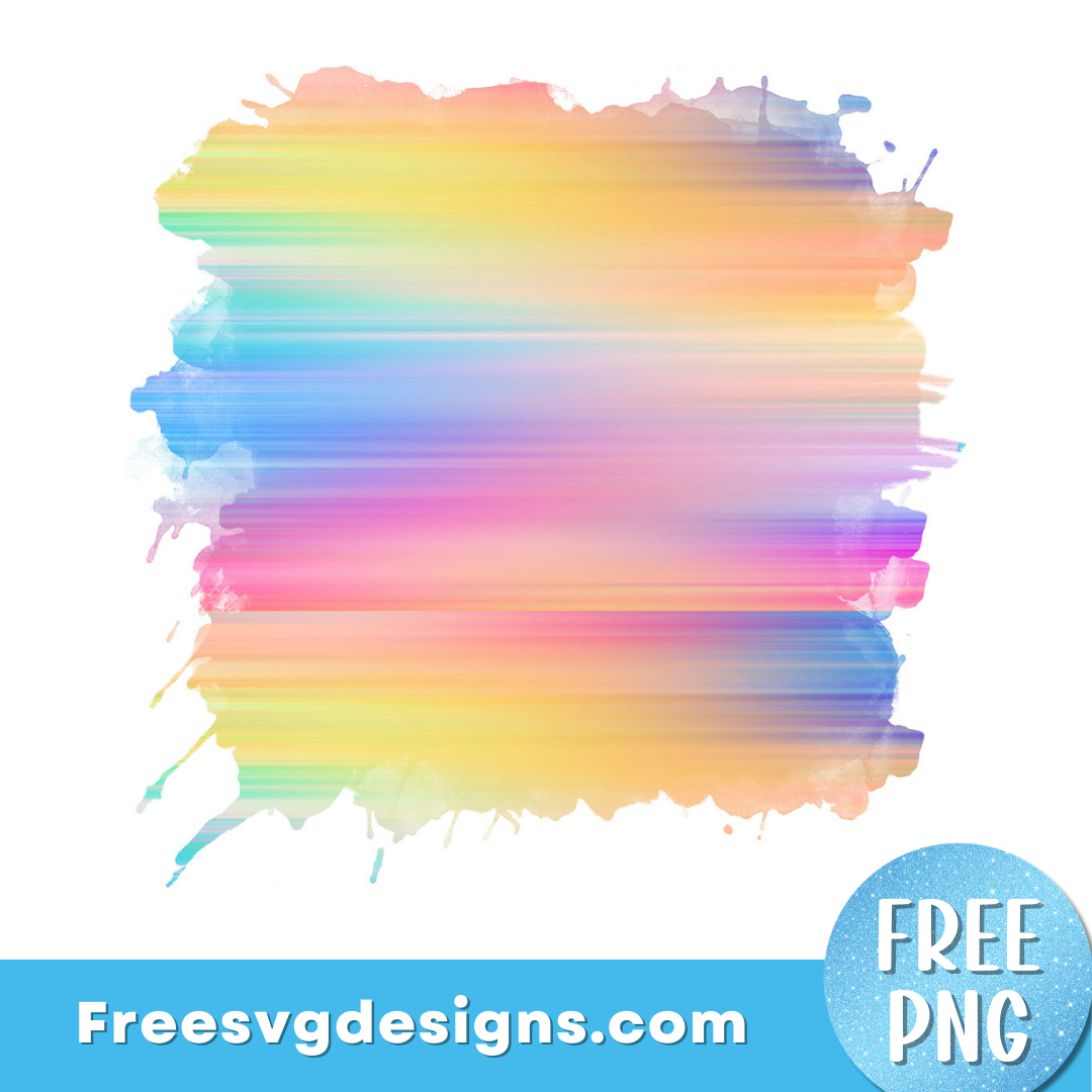 Rainbow Watercolor Background – Free PNG Download 2947