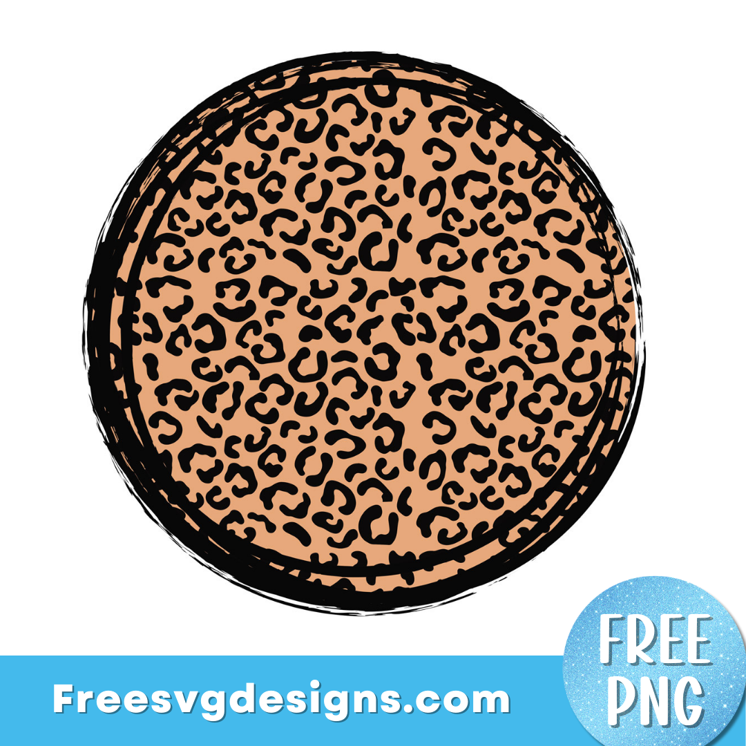 Circle Leopard Print Background PNG – Free PNG Download 2961
