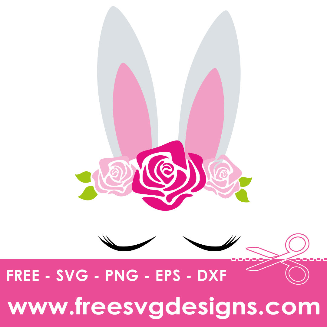 Easter Bunny Face SVG Free SVG Downloads 621