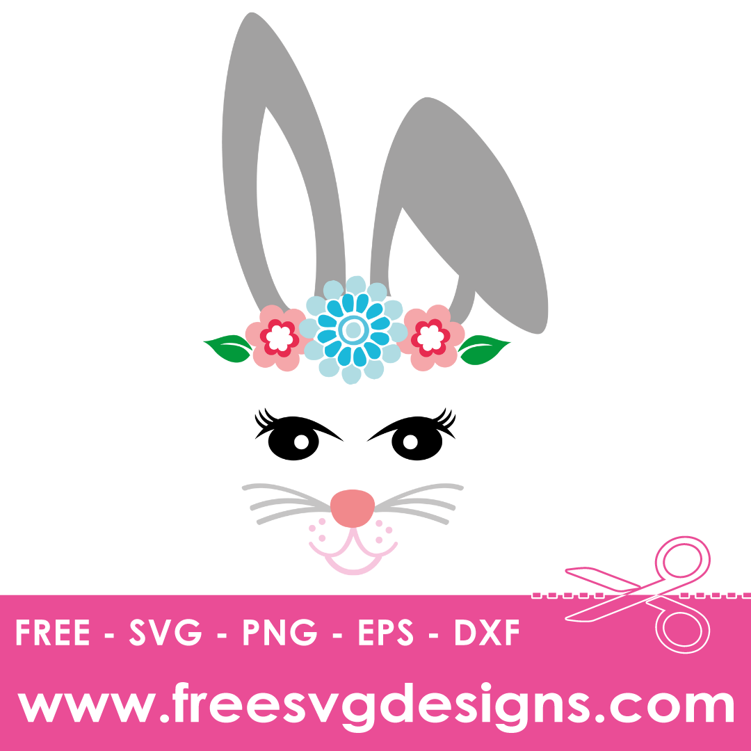 Easter Bunny Face SVG Free SVG Downloads 645