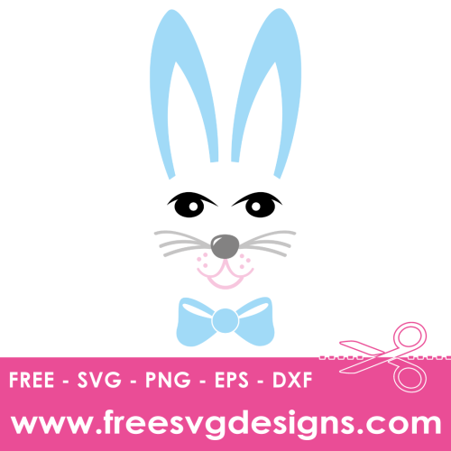 Easter Bunny Face SVG