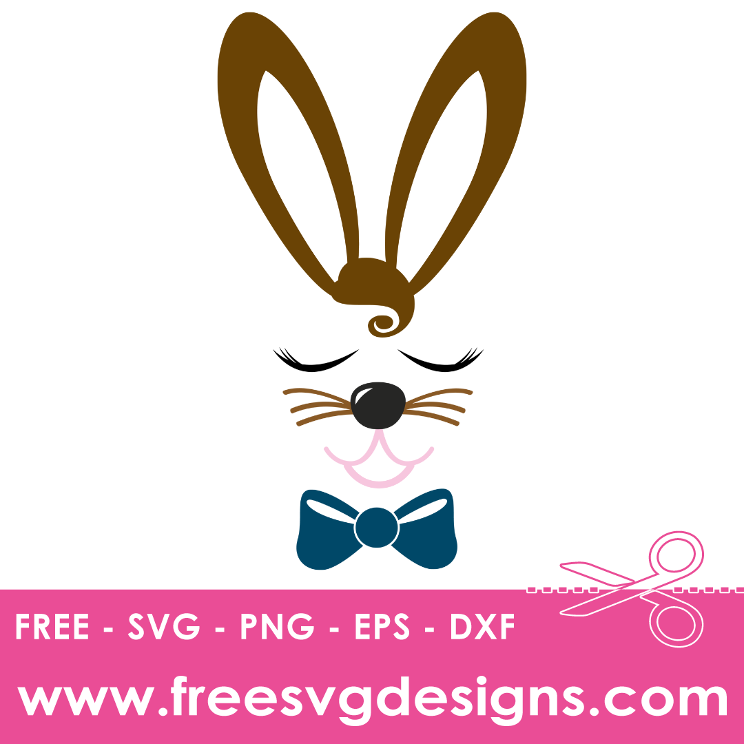 Easter Bunny Face SVG Free SVG Downloads 655