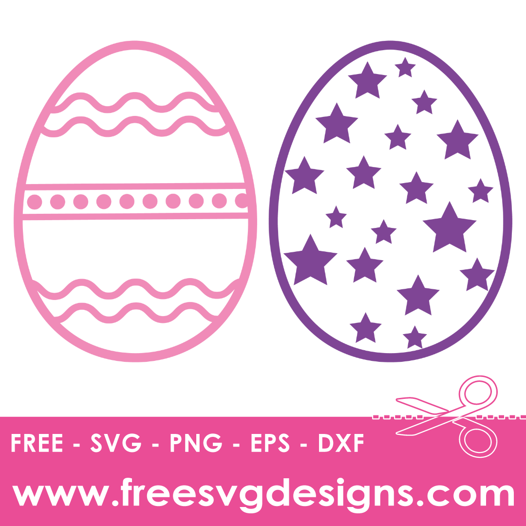 Free SVG Files – Easter Eggs 754