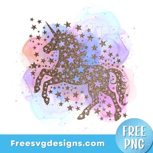 Unicorn PNG Sublimation Design