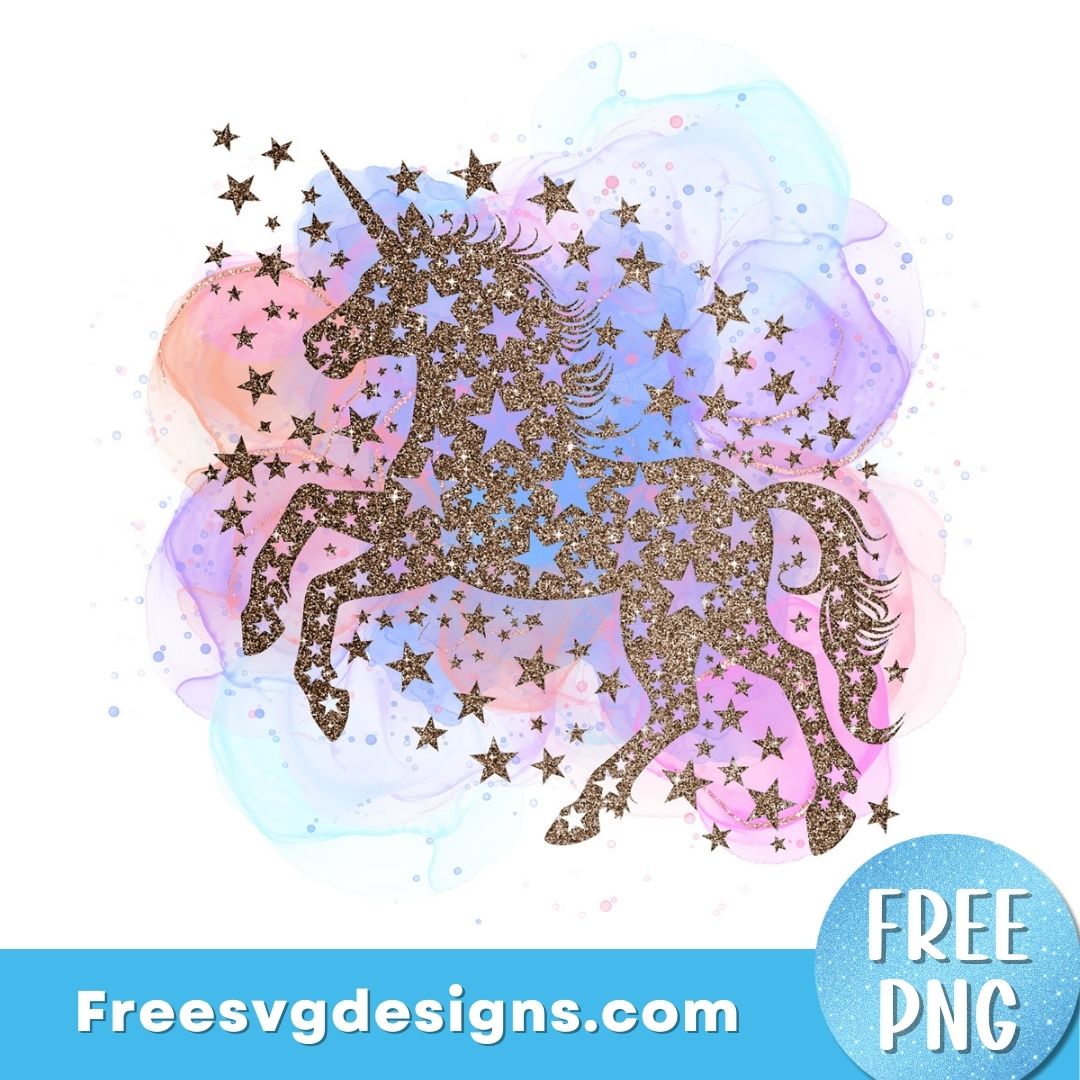 Unicorn PNG Sublimation Design FREE PNG Download 3006