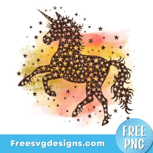 Unicorn PNG Sublimation Design