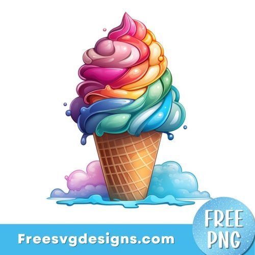 Ice Cream PNG Sublimation Design