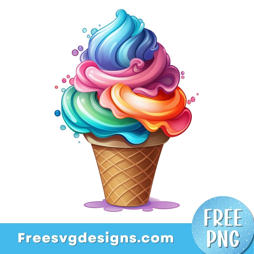 Ice Cream PNG Sublimation Design – Free PNG Download 3014