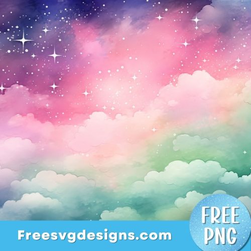 Watercolor Cloud PNG