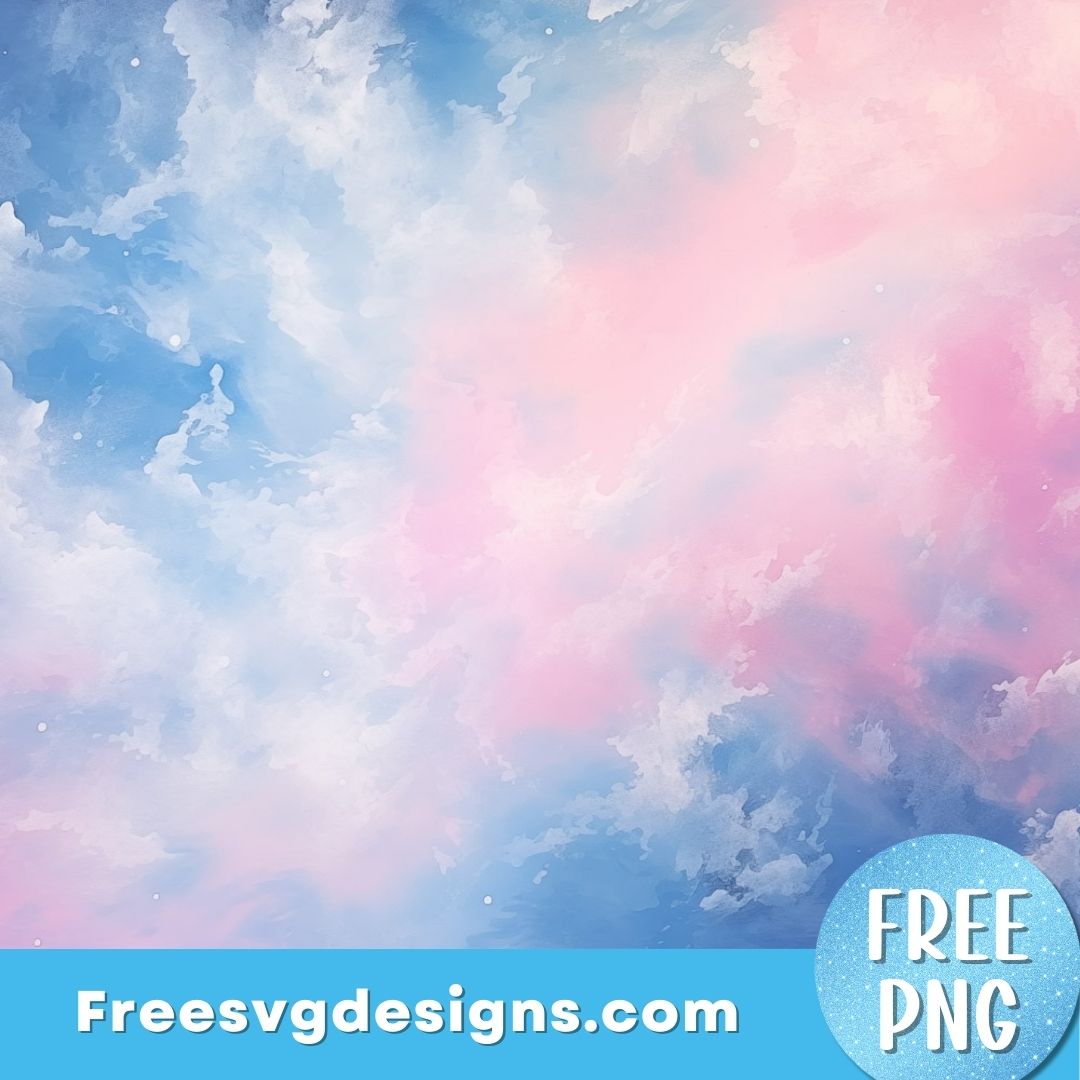 Cloud Background PNG Sublimation Design FREE PNG Download 3028