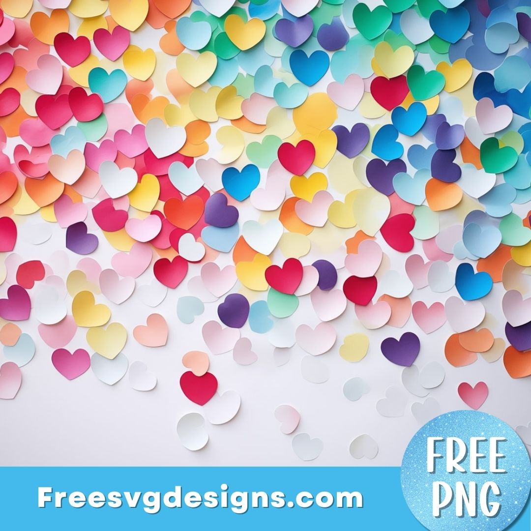 Paper heart png digital paper – free png download 3032