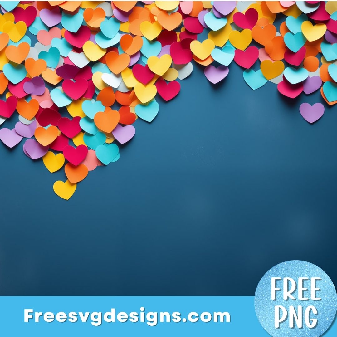 Paper heart png digital paper – free png download 3033