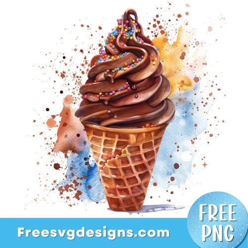 Ice Cream PNG Sublimation Design