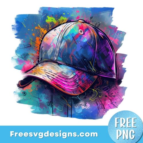 Baseball Cap PNG Sublimation Design