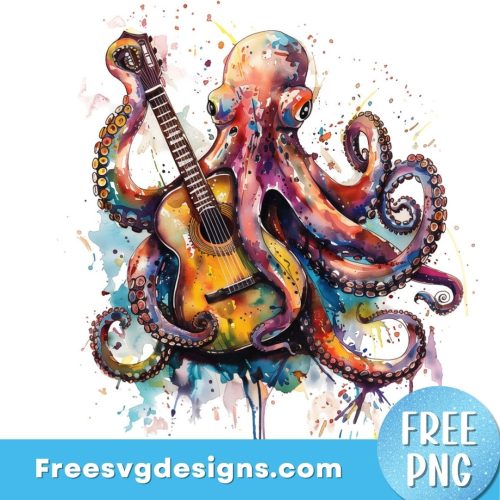 Octopus PNG Sublimation Design