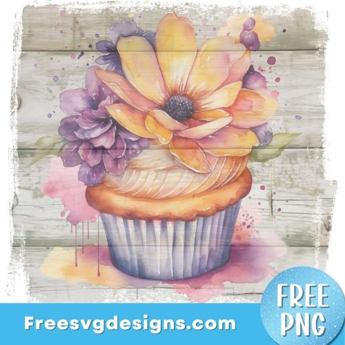 Cupcake PNG sublimation design - FREE PNG download