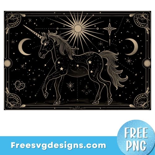 Unicorn PNG sublimation design Free PNG Download