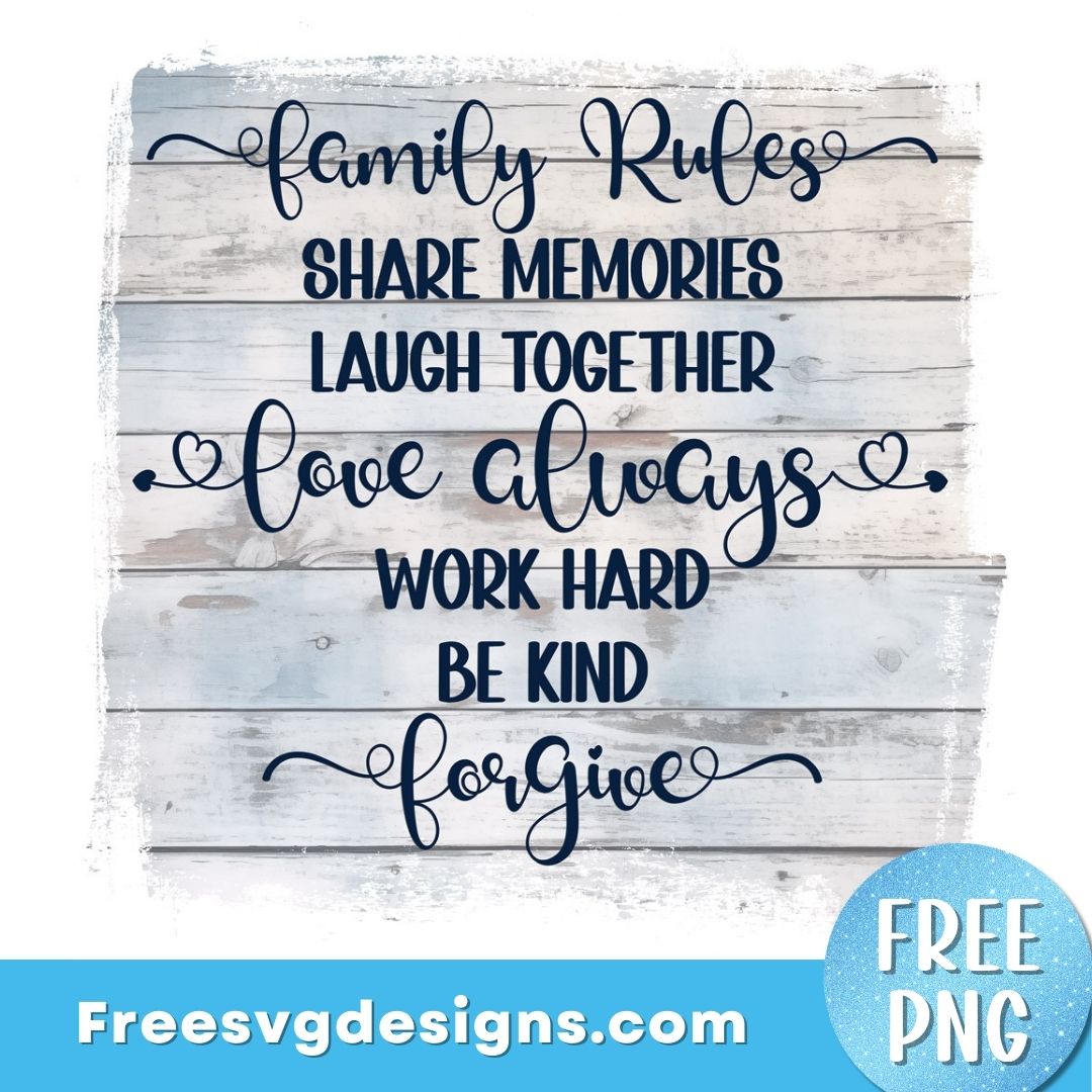 family quote png Sublimation design Free PNG download 3108