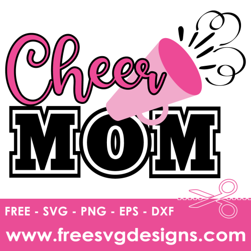 Cheer Mom SVG Free SVG Download