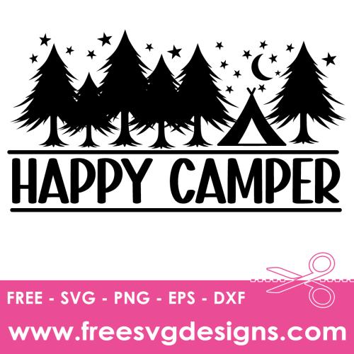 Happy Camper 3287 Free SVG Download | Free SVG files