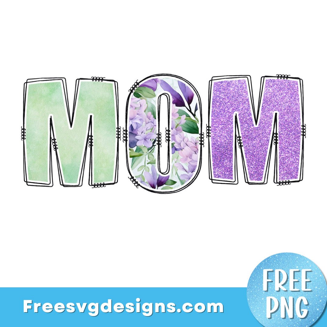 Mom Clipart PNG Sublimation Design | Free PNG Download 3318