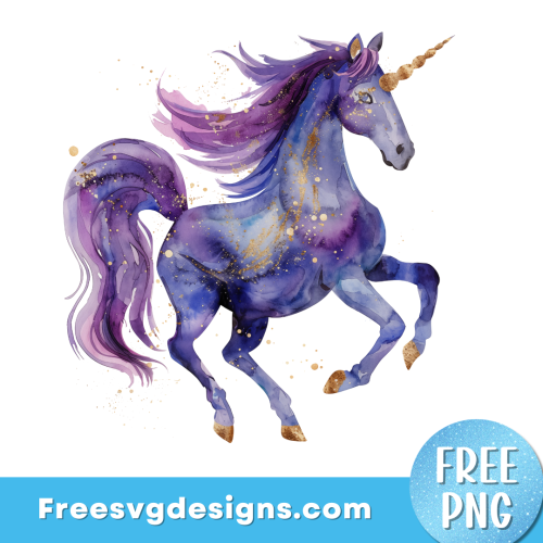 Unicorn PNG Free Sublimation Design FREE PNG Download