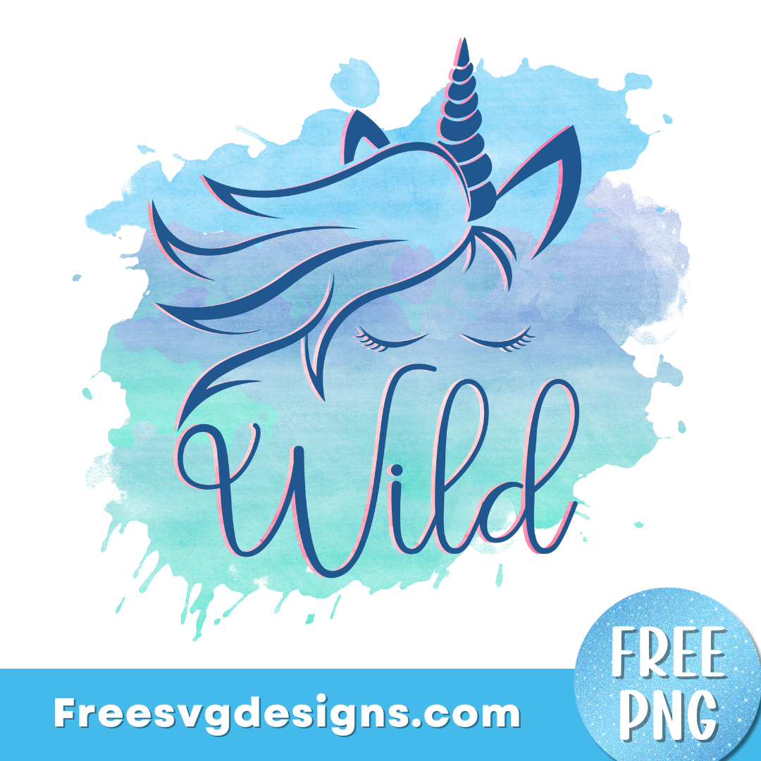 Unicorn PNG Free Sublimation Design FREE PNG Download 3332