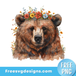 Mama Bear PNG Free sublimation Design 3336