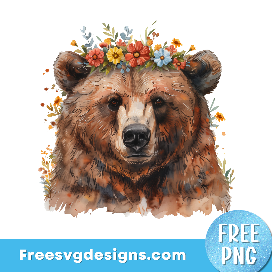 Mama Bear PNG Free sublimation Design 3336