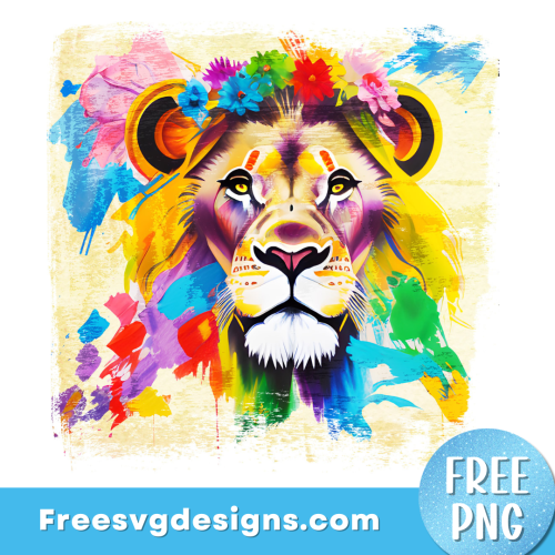 Lion PNG Free sublimation design