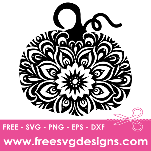 Mandala Pumpkin SVG - Free SVG File