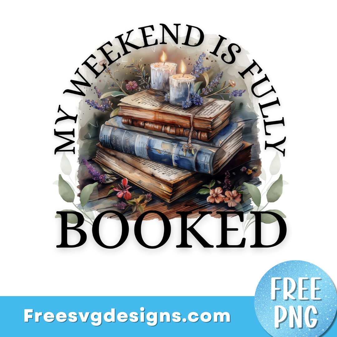 Book Lover PNG Free Sublimation Design | Free PNG Download 3384