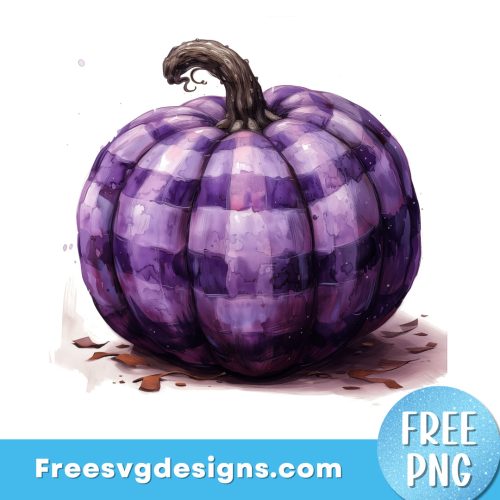Fall Purple Pumpkin PNG Sublimation Design