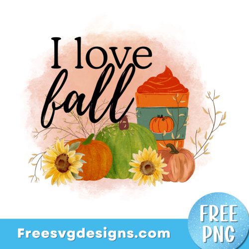Fall Pumpkin PNG Free Sublimation Design
