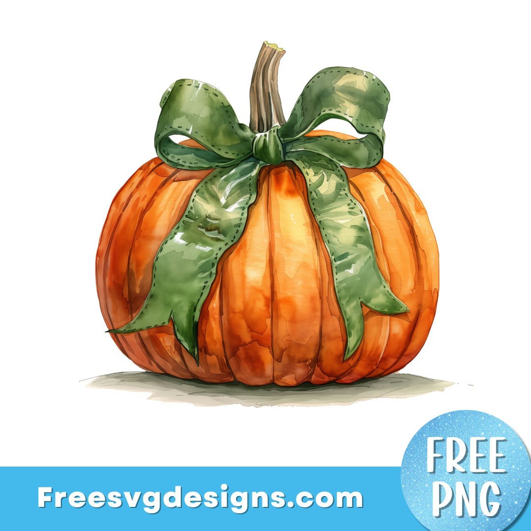 Fall Pumpkin PNG Sublimation Design – Free PNG Download 3397