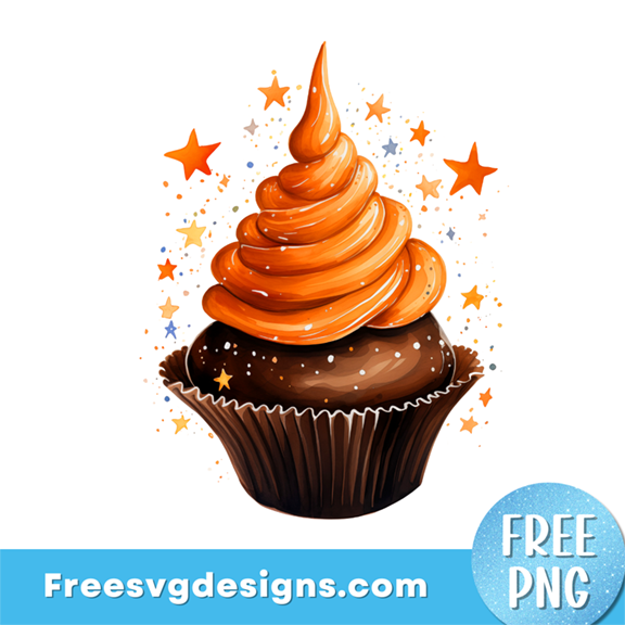 Halloween Cupcake PNG Sublimation Design – Free PNG Download 3404
