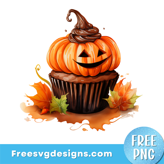 Halloween Cupcake PNG Sublimation Design – Free PNG Download 3412