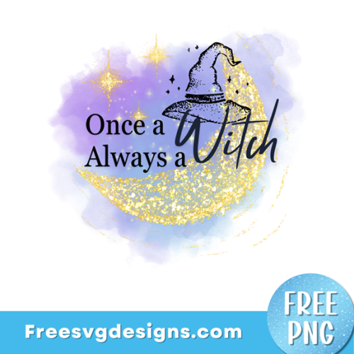 Witch PNG Free Sublimation Design
